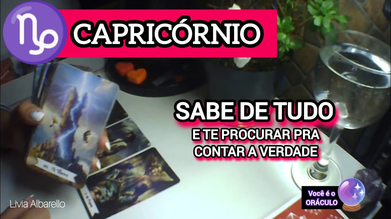 CAPRICÓRNIO♑SABE DE TUDO😮VAI TE PROCURAR P/FALAR SOBRE ESSAS VERDADES🧐ACHA INACEITÁVEL A FORMA COMO