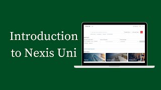 Introduction to Nexis Uni
