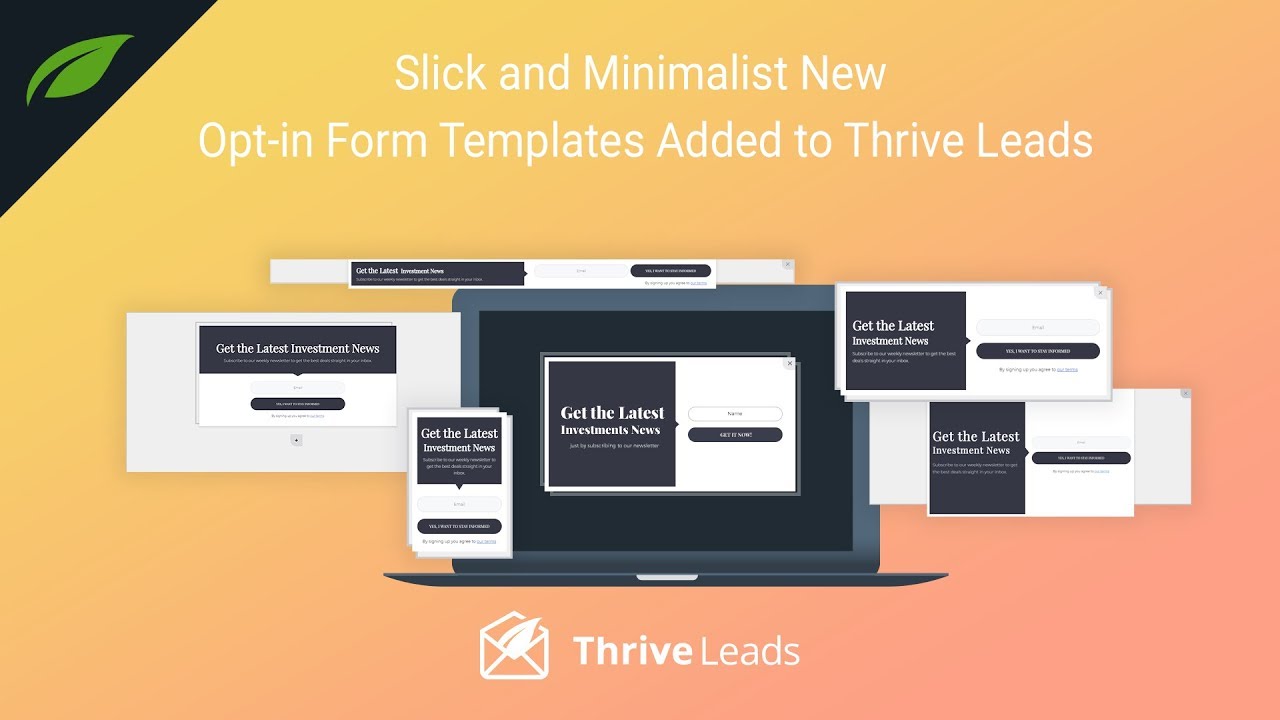 Slick and Minimalist Opt-in Form Designs - YouTube