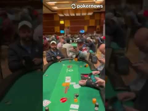 Joker on flop at PokerNews Cup?!? #shorts #poker #wsop