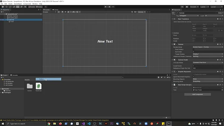 How to change Text Color via script in Unity UI  - ZDev-9 Unity Tutorials!
