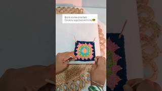 How to Block Crochet Granny Squares: Quick & Easy Tutorial! #crochet #grannysquare
