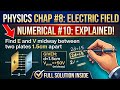 Chap no 8 : Electric Field Numerical no 10