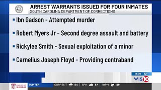 SCDC releases warrants on 4 inmates in separate cases