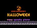 HALLOWEEN Theme (John Carpenter) - Easy piano tutorial, Synthesia piano