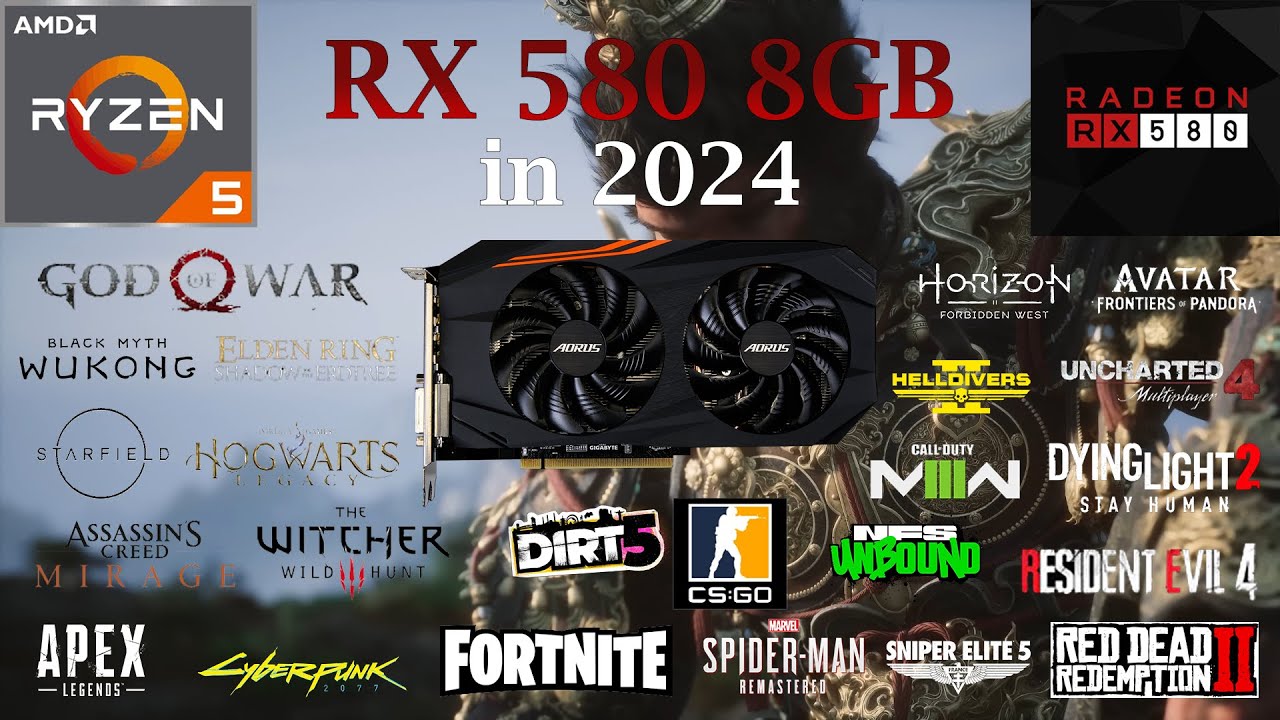 RX 580 8GB Test in 24 Games in 2024 - YouTube