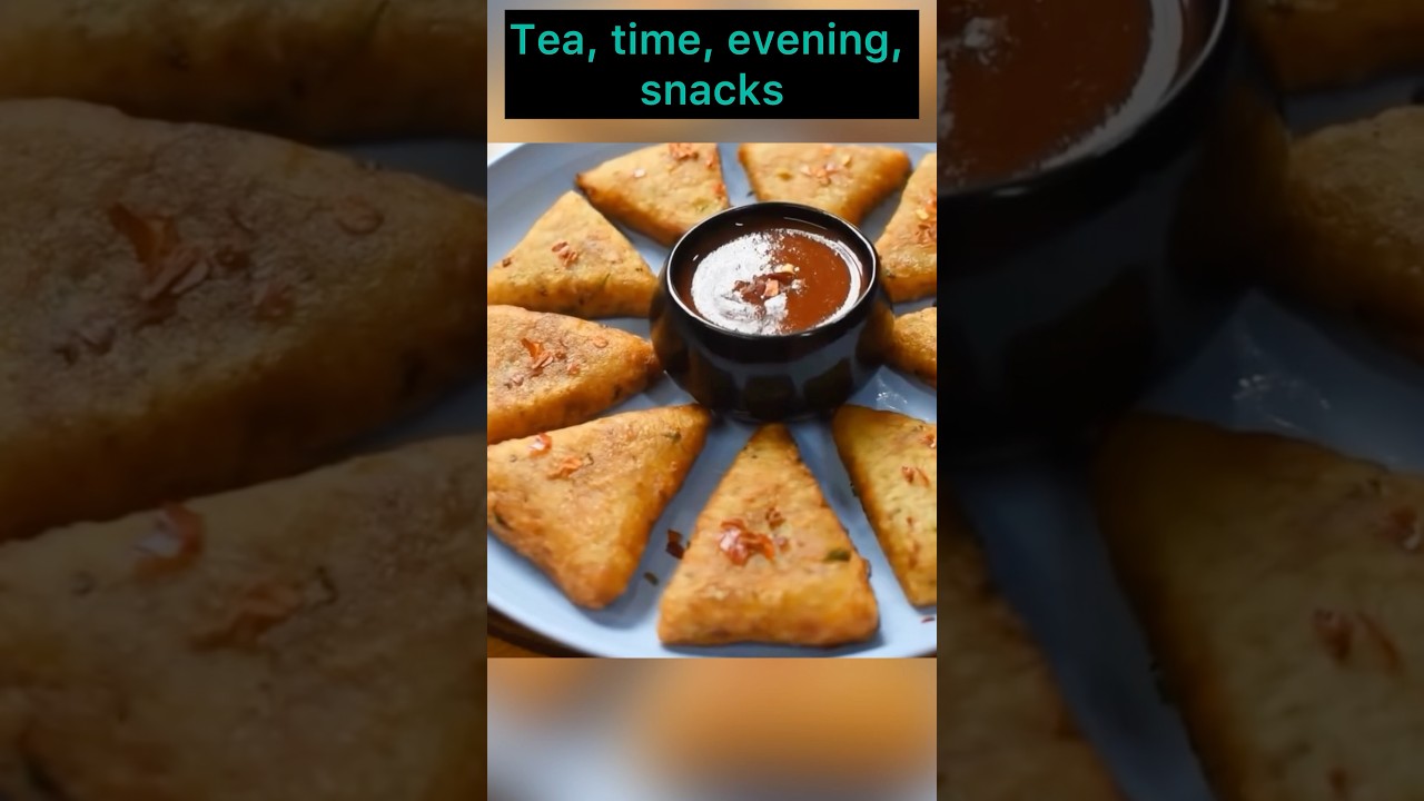 Evening snack potato triangles/