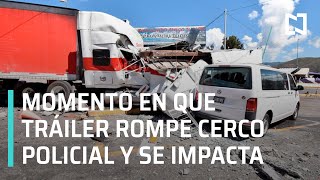 Normalistas vs Guardia Nacional | Tráiler impacta en caseta de Palo Blanco, Guerrero - Las Noticias