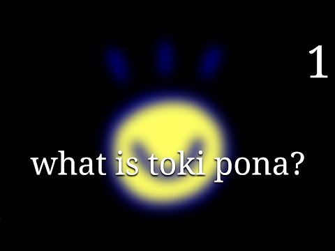 what is toki pona? (toki pona lesson one)