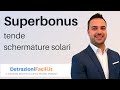 Superbonus tende schermature solari