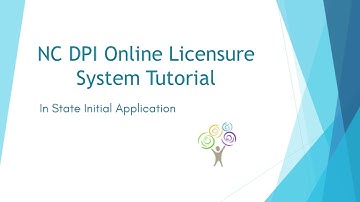 In State Initial Application