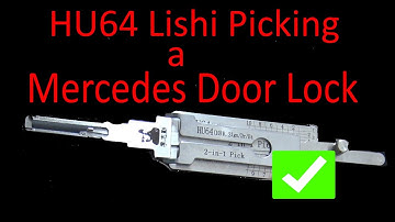 (474) HU64 Lishi Picking & Decoding Mercedes Door Lock