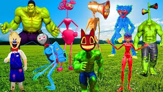 Sirenhead Ladybug Hulk Cartoon Cat hulk Great mother megaphhone Huggy WUggy Ice cream man SCP