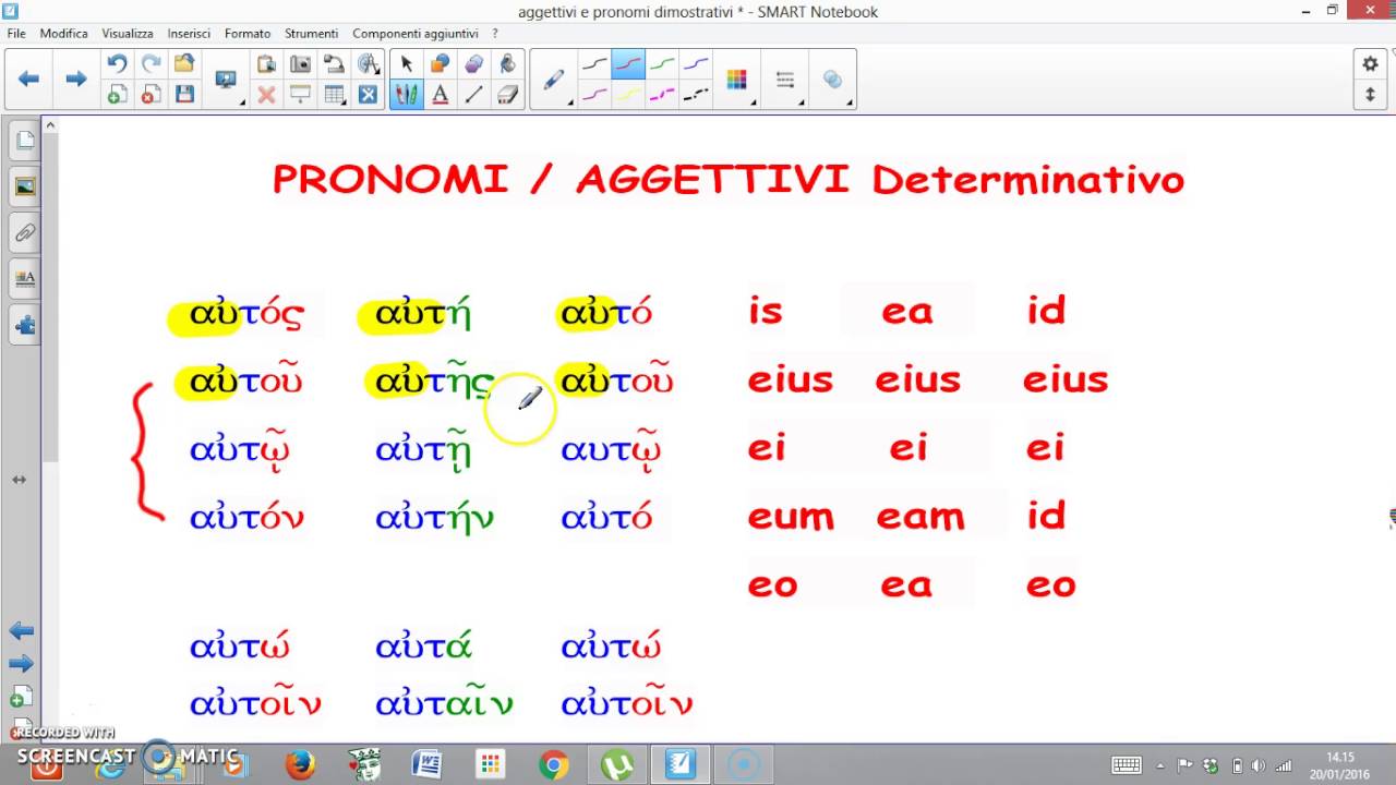 I pronomi/aggettivi dimostrativi in latino e greco lezione su LIM per una quarta ginnasio YouTube I pronomi/aggettivi dimostrativi in latino e greco lezione su LIM per una quarta ginnasio YouTube