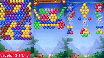 BUBBLE SHOOTER RACOON, mobile Game, mobile Gameplay, Android game, Android gameplay, P  13,24,15