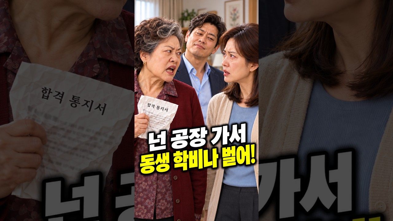 딸의 합격 통지서를 버리고 평생 돈까지 뜯어낸 엄마