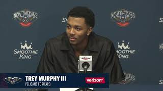 Trey Murphy on his 41-point career night | Pelicans-Trail Blazers Postgame Interview 3/12/23