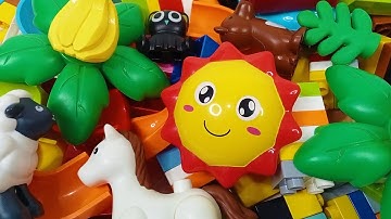 Satisfying building blocks marble run ☆ Build a marble track with lego duplo