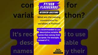 Python Interview questions - Flashcards #python #flashcards #PythonVariables #LearnPython