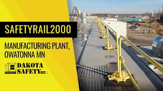 Safetyrail2000 Non-Penetrating Guardrail With Permaline Warning Line System
