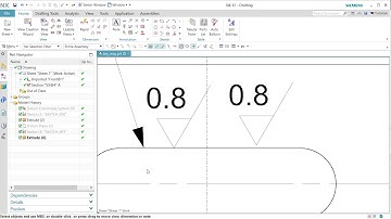 How to add surface finishes to a technical drawing Siemens NX