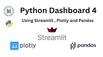 Streamlit Dashboard | Python Dashboard using Streamlit , Plotly and Pandas