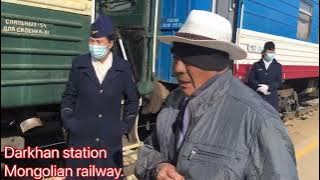 Darkhan station of Mongolian railway