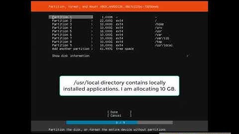 Manual Partitioning of HardDisk in Ubuntu Server 18.04 LTS in VirtualBox 5.2 for Beginners.