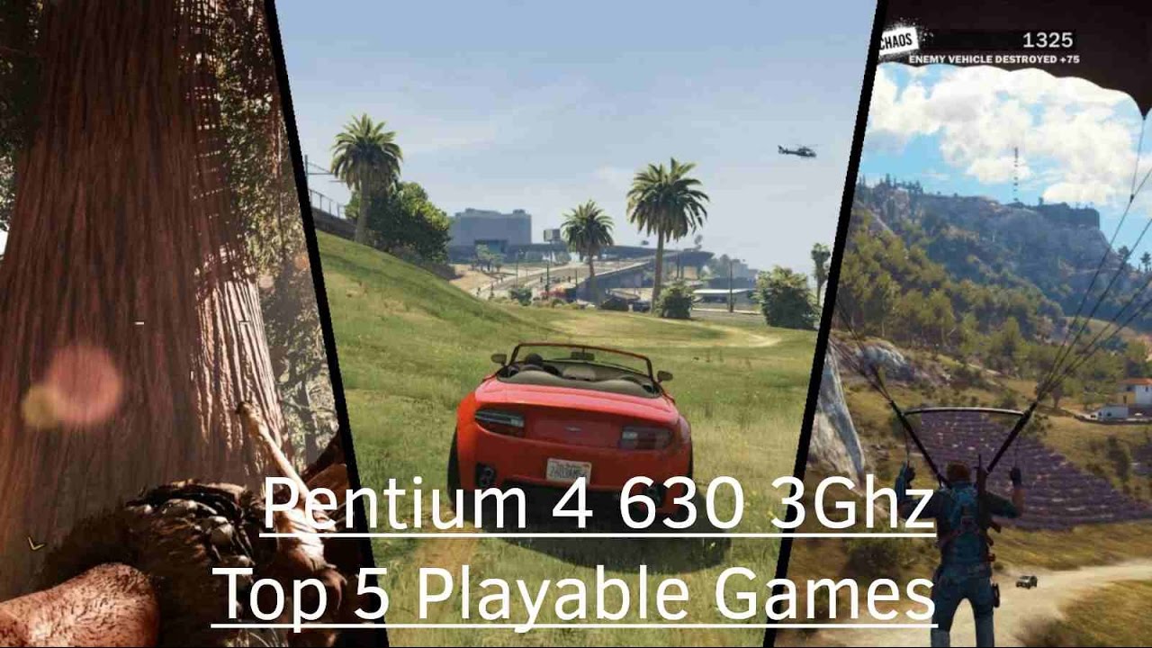 Top 5 2015 Games Playable on Intel Pentium 4 630 3GHz - YouTube