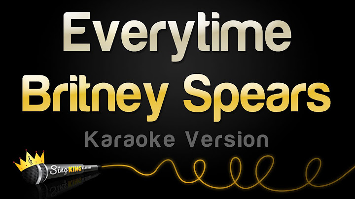 Everytime Karaoke version - Karaoke performance video thumbnail