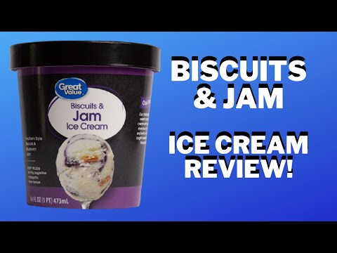 Biscuits And Jam Ice Cream Review | The New Great Value Walmart Brand Flavor Ice Cream