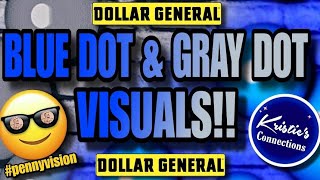 Dollar General Penny Shopping \& Clearance Shopping Visuals - Blue Dot \& Gray Dot