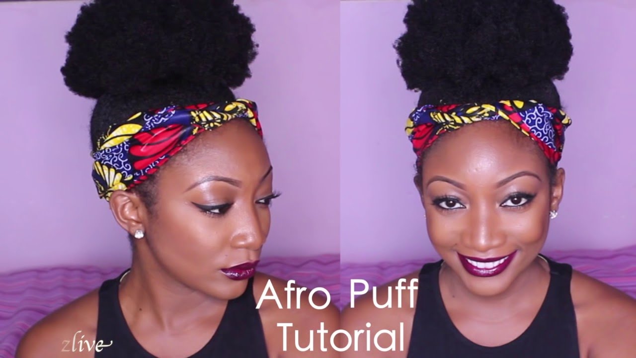 BNFroFriday: An Easy Hairstyle for the Weekend! Learn how to get this Afro  Puff with Lizlizlive | BellaNaija