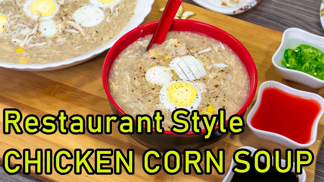 How to make STREET FOOD style Chicken Corn SOUP at home