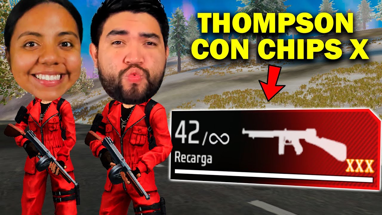 LA NUEVA THOMPSON CON CHIPS X ES LA MEJOR DE TODAS 😱 FREEFIRE NUEVA ACTUALIZACION