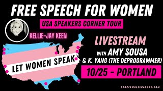 10/25 11:30 am PST, PORTLAND, FreeSpeech for Women, #KnownHeretic, #Deprogrammer, #letwomenspeak