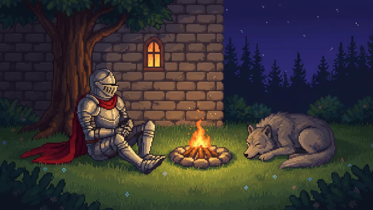 Stop Here, Traveler… 🐺 You Are Safe Tonight | Calming Fantasy Night Ambience
