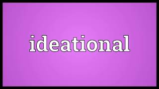 Ideational Meaning