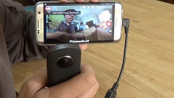 RICOH theta 360 degree live streaming with android phone
