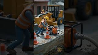 Road Collapse Repair 🚜🛣️ #shorts