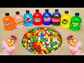 Mix M&M candy and Mentos VS Coca Cola, Fanta, Sprite, Mirinda, Mtn Dew, Schweppes, Pepsi Underground