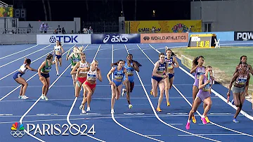 USA blows out the competition in women's 4x400m at World Athletics Relays | NBC Sports