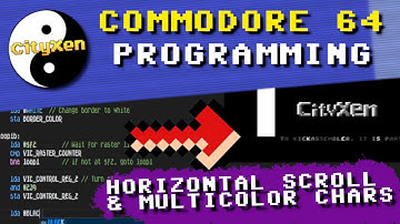 Commodore 64 Programming Part 5: Horizontal Scroller, Multicolor Characters, Raster Line Changes