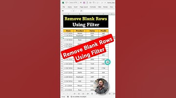 Remove Blank Rows Using Filter | Remove Multiple Blank Rows in One Click |Remove Blank Rows in Excel