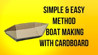 Simple & Easy Mini Boat Making With Cardboard Diy Cardboard Boat