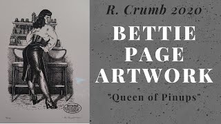 Bettie Page Sexy Etching R. Crumb #shorts