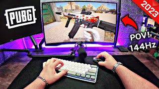 Download lagu [POV] PUBG BATTLEGROUNDS 144Hz TDM GAMEPLAY | KEYBOARD & MOUSE SOUND ASMR 😴 (HANDCAM)