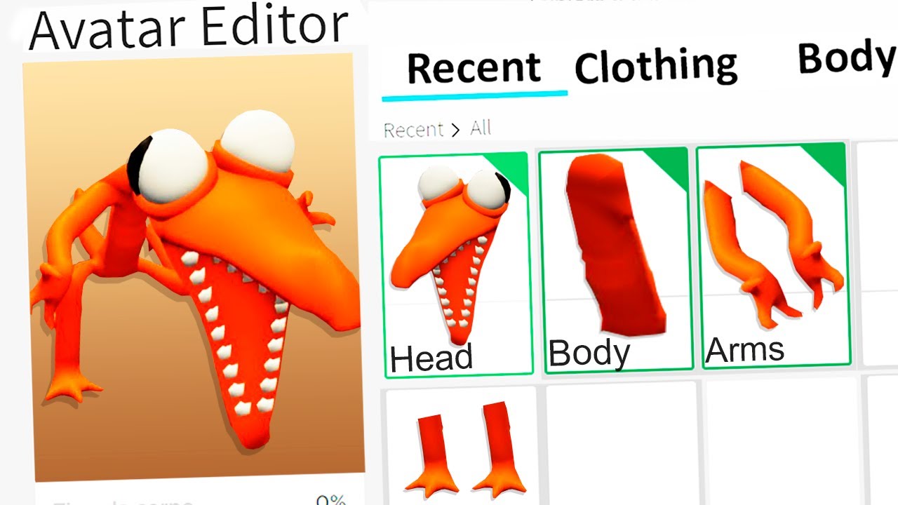 Orange Rainbow Friends  Roblox Item - Rolimon's