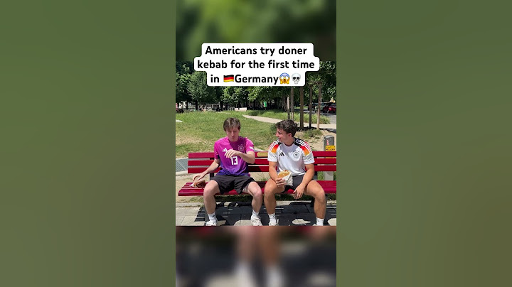 Americans try doner kebab for the first time in 🇩🇪Germany😱💀