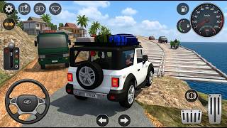 BUS SIMULATOR INDONESIA - MAHINDRA THAR 4X4 OFFROAD DRIVING ON DANGEROUS WOODEN BRIDGE screenshot 4